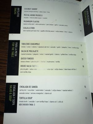Menu photo 1 AÑEJO Toronto, ON