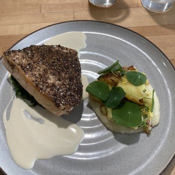 The Restorative - Swordfish au poivre - New American Near Me - Dunedin, Florida The Restorative - Swordfish au poivre - New American Near Me - Dunedin, Florida
