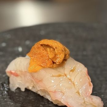 Kun Tsuki Omakase Xtra - Shrimp and uni | Instagram: GaoGirlsGrubbin - Sushi Bars Near Me - New York, New York