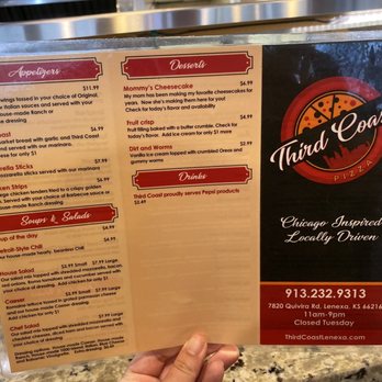 Third Coast Pizza - The menu - Pizza Near Me - Lenexa, Kansas