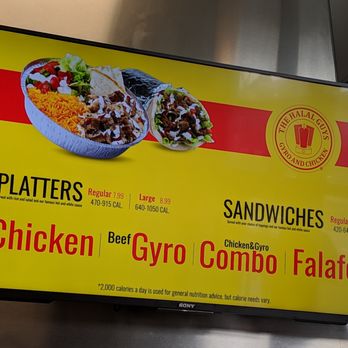 The Halal Guys - Menu (1 of 2). Platters and sandwiches. - Halal Near Me - Atlanta, Georgia The Halal Guys - Menu (1 of 2). Platters and sandwiches. - Halal Near Me - Atlanta, Georgia