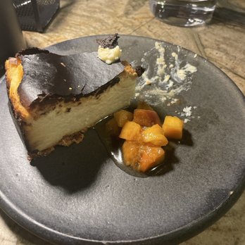 Kalimotxo - Burnt (purposefully) cheese cake highly recommend it was so good - Spanish Near Me - Austin, Texas Kalimotxo - Burnt (purposefully) cheese cake highly recommend it was so good - Spanish Near Me - Austin, Texas