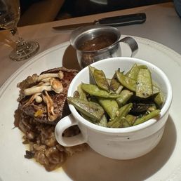 Filet de Bouef ($37) with Au Poivre ($3)
