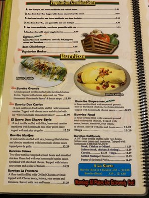 Menu photo 2 Casa Mexicana Rice Lake, WI