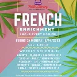 Petite Library Culture & Immersion Center - French enrichment programs
