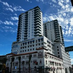 Hollywood Florida Food Tour - Joseph Young, founder of Hollywood originally built a 3 story bldg; it had been designated historic landmark and 1818 recreated it.