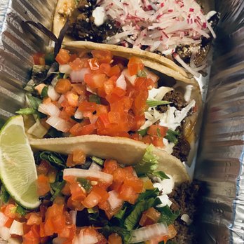 Chicano Boy - Two Americana and chicken (top) tacos - Tex-Mex Near Me - Bon Air, Virginia Chicano Boy - Two Americana and chicken (top) tacos - Tex-Mex Near Me - Bon Air, Virginia