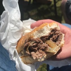 Philly Style Cheesesteaks - Cheesesteak with white American cheese