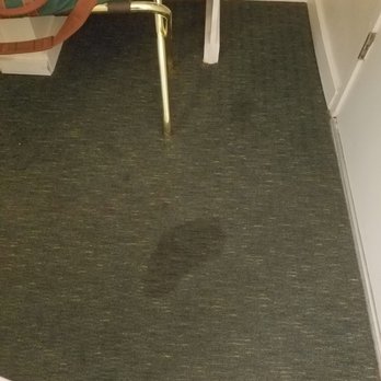 Kings Inn San Diego - Stain on the carpet near door. - San Diego, CA