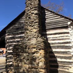 Torian Log Cabin - Fireplace
