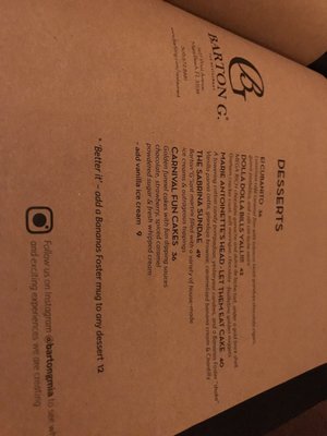 Menu photo 6 Barton G Miami Beach, FL Menu photo 6 Barton G Miami Beach, FL