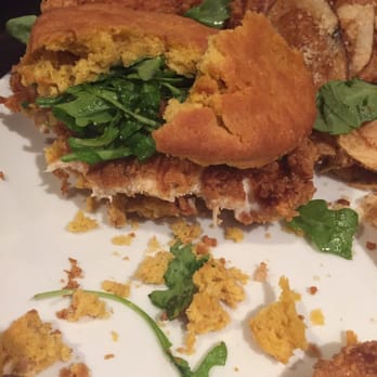Baker's Crust - Swanky Sweet Potato Biscuit - I would not order this again. A delicious and moist biscuit, but flavorless and dry chicken. - Breakfast & Brunch Near Me - Virginia Beach, Virginia
