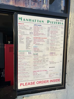 Menu photo 3 Manhattan Pizzeria Manhattan Beach, CA Menu photo 3 Manhattan Pizzeria Manhattan Beach, CA