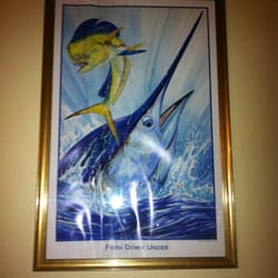 Cypress Cove Lodge - Fine art adorns the rooms. Don't be fooled, the water damage is intended to convey a deeper meaning.