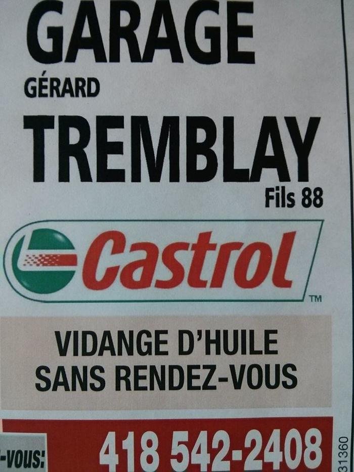 GARAGE GÉRARD TREMBLAY FILS Updated June 2024 2092 Rue Du Pere