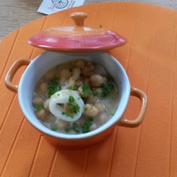 Finger - Zuppetta di ceci con calamaro