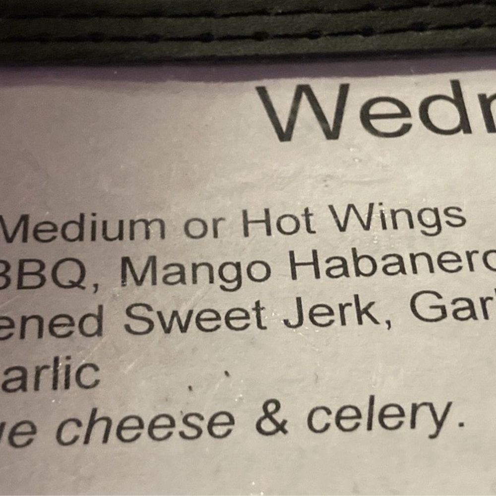 $1 wing night