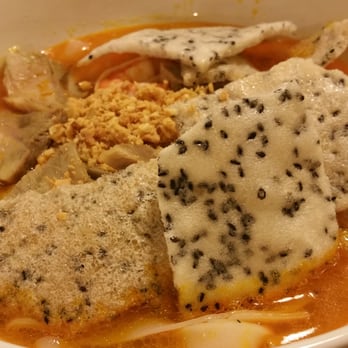 Com Mai Vietnamese Cuisine - Mi Quang- is a Vietnamese Flat noodle dish that originated from Quang Nam Province in central Vietnam. - Vietnamese Near Me - Lawrenceville, Georgia