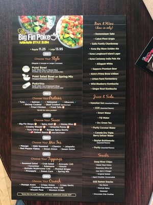 Menu photo 2 Big Fin Poke Westbrook, ME Menu photo 2 Big Fin Poke Westbrook, ME