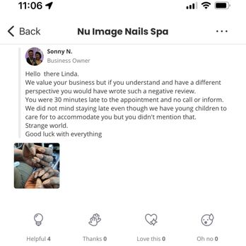 Nu Image Nails Spa - This is very telling of your unprofessionalism at your shop. - Hair Removal Near Me - Chicago, Illinois Nu Image Nails Spa - This is very telling of your unprofessionalism at your shop. - Hair Removal Near Me - Chicago, Illinois