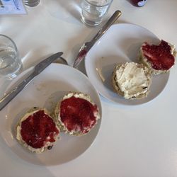 The Wild Olive Tree - Scones with cream and jam