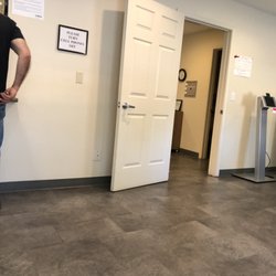 Labcorp - Friday, June 15, 2018: check-in machine and hallway to lab rooms.