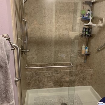 CTG Improvements - Walk in shower with bench seat - General Contractors Near Me - Milton, Florida CTG Improvements - Walk in shower with bench seat - General Contractors Near Me - Milton, Florida