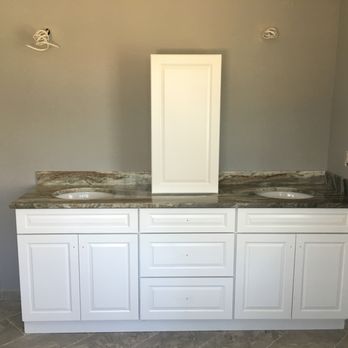 First Class Granite - two sinks in a bathroom - General Contractors Near Me - Fairfield, New Jersey