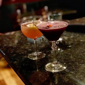 Prohibition - Burning the Blue Flame, Lavender 75 - Cocktail Bars Near Me - Murray, Utah