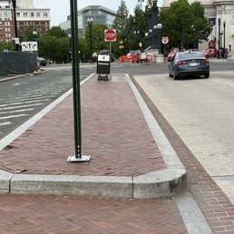 Rideshare lane out front