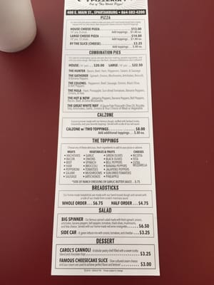 Menu photo 2 Venus Pie Pizzeria Spartanburg, SC