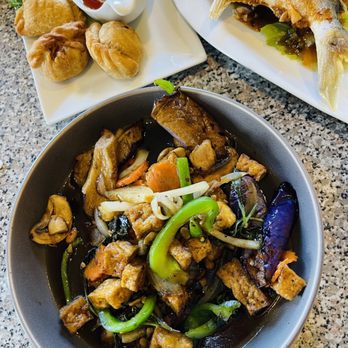 Sawasdee Thai Cuisine - Eggplant stir fry with fried tofu - Thai Near Me - Norfolk, Virginia