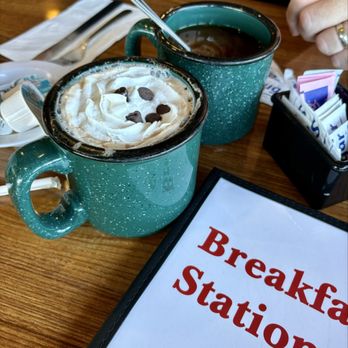 Breakfast Station - Hot mocha with a few chocolate chips - Breakfast & Brunch Near Me - Petaluma, California Breakfast Station - Hot mocha with a few chocolate chips - Breakfast & Brunch Near Me - Petaluma, California