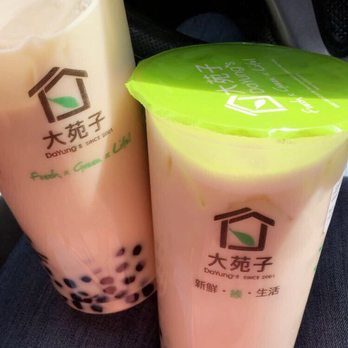 DaYung's Tea - 2 Green Milk Teas - my favorite! - Bubble Tea Near Me - Tempe, Arizona