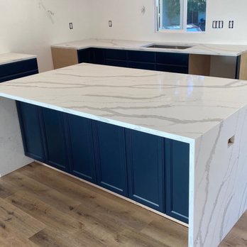 Budget Granite and Stone - Waterfall island - Countertop Installation Near Me - Lynnwood, Washington Budget Granite and Stone - Waterfall island - Countertop Installation Near Me - Lynnwood, Washington