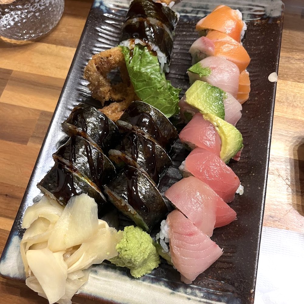 Sushi Kazoku - rainbow roll and spider roll - Japanese Near Me - San Carlos, California Sushi Kazoku - rainbow roll and spider roll - Japanese Near Me - San Carlos, California