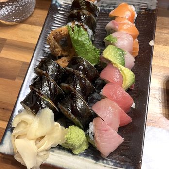 Sushi Kazoku - rainbow roll and spider roll - Japanese Near Me - San Carlos, California Sushi Kazoku - rainbow roll and spider roll - Japanese Near Me - San Carlos, California
