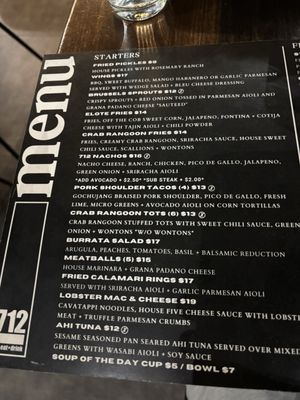 Menu photo 3 712 Eat + Drink Council Bluffs, IA Menu photo 3 712 Eat + Drink Council Bluffs, IA
