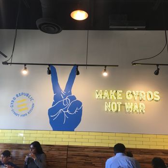 Gyro Republic - Dining room wall - Halal Near Me - Sugar Land, Texas Gyro Republic - Dining room wall - Halal Near Me - Sugar Land, Texas