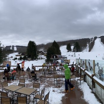 Greek Peak Mountain Resort - Lodge Deck at Greek Peak - Ski Resorts Near Me - Cortland, New York Greek Peak Mountain Resort - Lodge Deck at Greek Peak - Ski Resorts Near Me - Cortland, New York