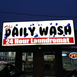 Daily Wash 24Hr Laundromat - OUR NEW SIGN
