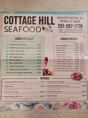 Menu photo 3 Cottage Hill Seafood Mobile, AL Menu photo 3 Cottage Hill Seafood Mobile, AL