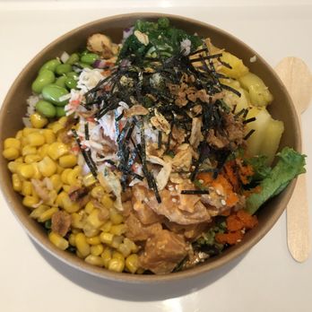 Steve’s Poké Bar - Custom shoyu and ponzu bowl~ - Food Court Near Me - Burnaby, British Columbia