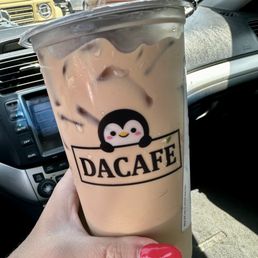 Large basic black milk tea