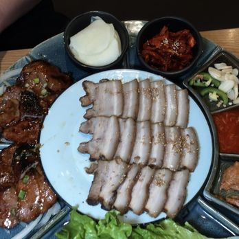 Garionban - bossam and marinated pork combo - Korean Near Me - Las Vegas, Nevada