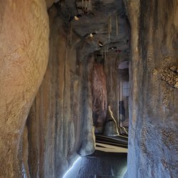 Lehman Caves Visitor Center - Mock cave you can walk through  09-21-2025