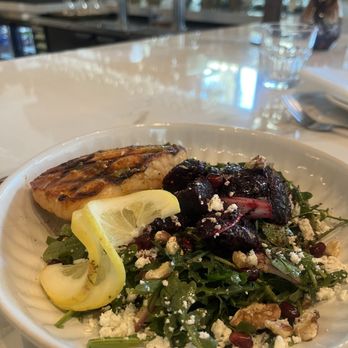 Ammatoli - Arugula & Beet Salad with Salmon - Mediterranean Near Me - Long Beach, California