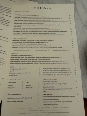 Menu photo 1 Cara Restaurant Los Angeles, CA Menu photo 1 Cara Restaurant Los Angeles, CA