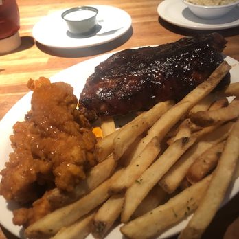 Cheddar's Scratch Kitchen - Ribs & buffalo Chicken Tenders side of Seasoned Rice - American Near Me - Katy, Texas