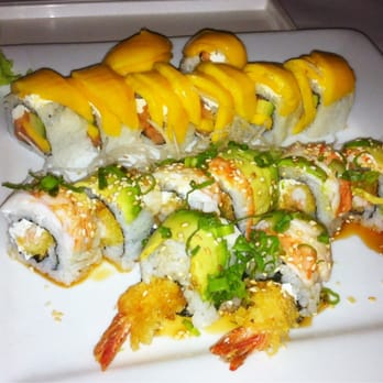 Amura - Bubba and mango tango roll i believe are the names of these. YUM. - Sushi Bars Near Me - Lake Mary, Florida